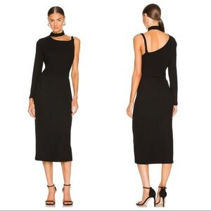 LNA Canto Choker Dress In Black